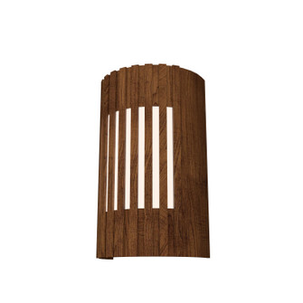 Slatted Two Light Wall Lamp in Imbuia (486|42006)