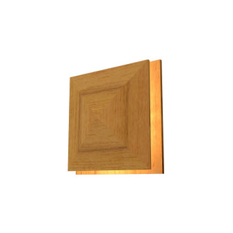 Facet LED Wall Lamp in Teak (486|4064LED12)