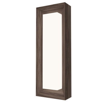 Squares LED Wall Lamp in American Walnut (486|403LED18)