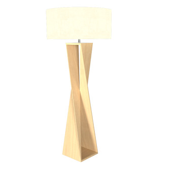 Spin One Light Floor Lamp in Maple (486|302934)