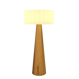 Conical One Light Floor Lamp in Teak (486|300412)