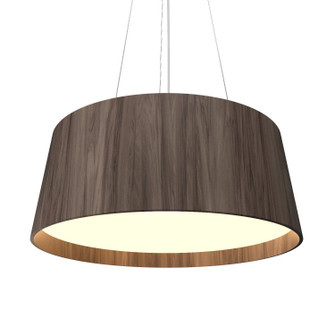 Conical LED Pendant in American Walnut (486|296LED18)