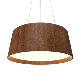 Conical LED Pendant in Imbuia (486|296LED06)