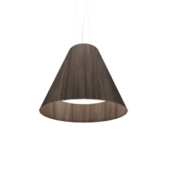 Conical LED Pendant in American Walnut (486|295LED18)
