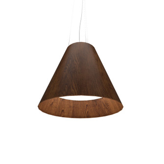 Conical LED Pendant in Imbuia (486|295LED06)