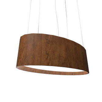 Oval LED Pendant in Imbuia (486|287LED06)