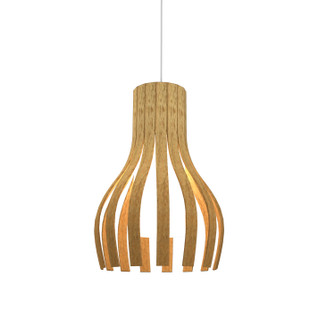 Barrel One Light Pendant in Louro Freijo (486|26909)