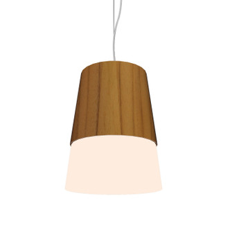 Conical LED Pendant in Teak (486|264LED12)
