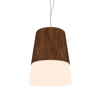 Conical LED Pendant in Imbuia (486|264LED06)