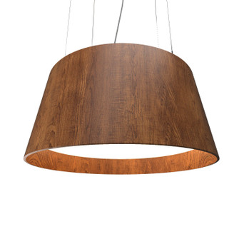 Conical LED Pendant in Imbuia (486|258LED06)