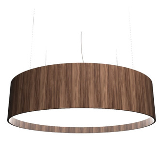 Cylindrical LED Pendant in American Walnut (486|217LED18)