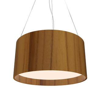 Cylindrical Three Light Pendant in Teak (486|21412)