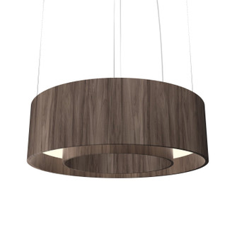Cylindrical LED Pendant in American Walnut (486|213LED18)