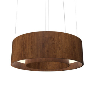 Cylindrical LED Pendant in Imbuia (486|213LED06)