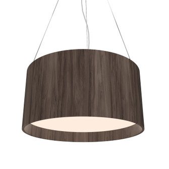 Cylindrical LED Pendant in American Walnut (486|206LED18)