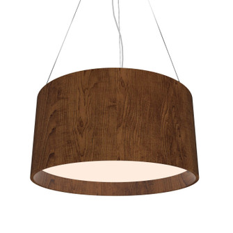 Cylindrical LED Pendant in Imbuia (486|206LED06)