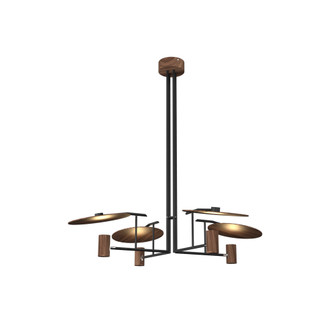 Dot Four Light Pendant in American Walnut (486|141918)