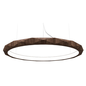 Facet LED Pendant in American Walnut (486|1355LED18)