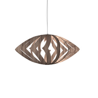 Clean One Light Pendant in American Walnut (486|124418)