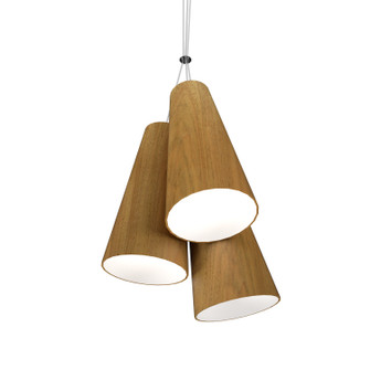 Conical LED Pendant in Louro Freijo (486|123409)