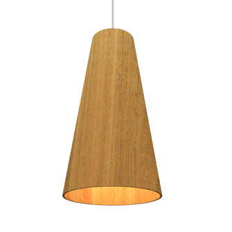 Conical One Light Pendant in Louro Freijo (486|123309)