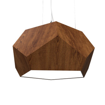 Facet LED Pendant in Imbuia (486|1227LED06)