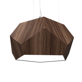 Facet Three Light Pendant in American Walnut (486|122718)