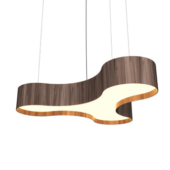 Organic LED Pendant in American Walnut (486|1222LED18)