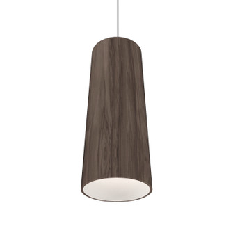 Conical One Light Pendant in American Walnut (486|11618)