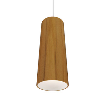Conical One Light Pendant in Teak (486|11612)
