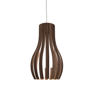 Barrel One Light Pendant in American Walnut (486|115318)