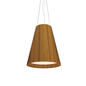 Conical LED Pendant in Teak (486|1146LED12)