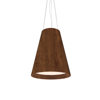 Conical LED Pendant in Imbuia (486|1146LED06)