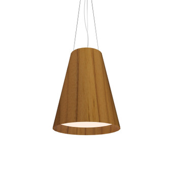 Conical Three Light Pendant in Teak (486|114612)