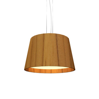 Conical LED Pendant in Teak (486|1145LED12)