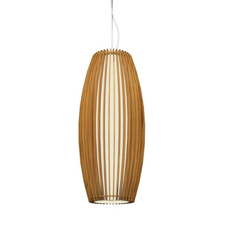 Stecche di Legno One Light Pendant in Teak (486|113912)