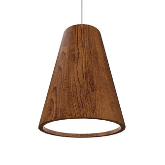 Conical One Light Pendant in Imbuia (486|113006)