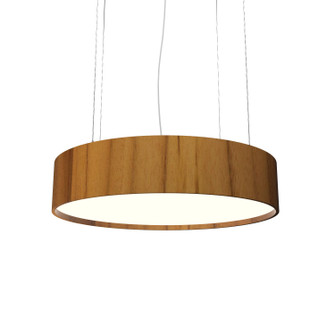 Cylindrical LED Pendant in Teak (486|1040LED12)