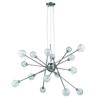 Galaxia 16 Light Chandelier in Brushed Nickel (106|TP636616)