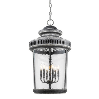 Kingston Six Light Foyer Pendant in Antique Lead (106|IN11371AL)