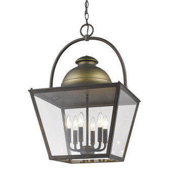 Savannah Six Light Foyer Pendant in Oil Rubbed Bronze (106|IN11366ORB)