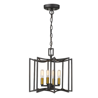 Rhian Four Light Pendant in Matte Black (106|IN10050BK)