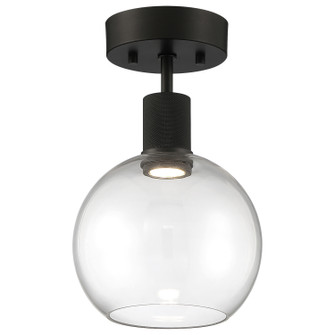 Port Nine Burgundy LED Semi-Flush Mount in Matte Black (18|63148LEDDMBLCLR)