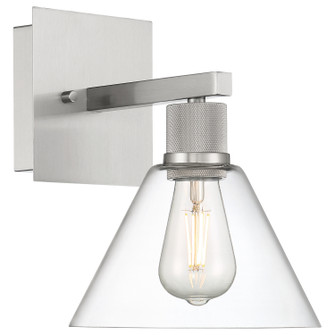 Port Nine Martini LED Wall Sconce in Brushed Steel (18|63143LEDDLPBSCLR)