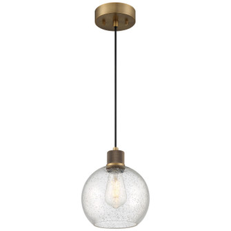 Port Nine Burgundy LED Pendant in Antique Brushed Brass (18|63142LEDDLPABBSDG)
