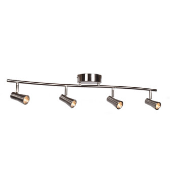 Sleek LED Semi Flush Mount in Brushed Steel (18|63067LEDDBS)