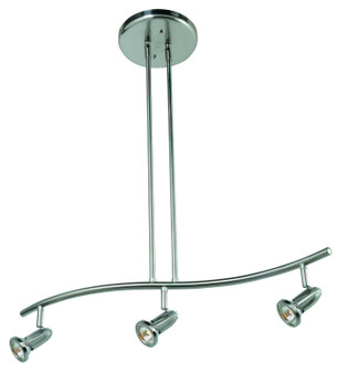 Cobra Three Light Pendant in Brushed Steel (18|52205BS)