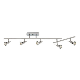 Viper Five Light Semi-Flush Mount in Brushed Steel (18|52042BS)