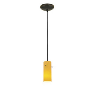 Cylinder One Light Pendant in Oil Rubbed Bronze (18|280301CORBAMB)