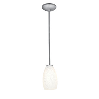 Champagne LED Pendant in Brushed Steel (18|280123RBSWHST)